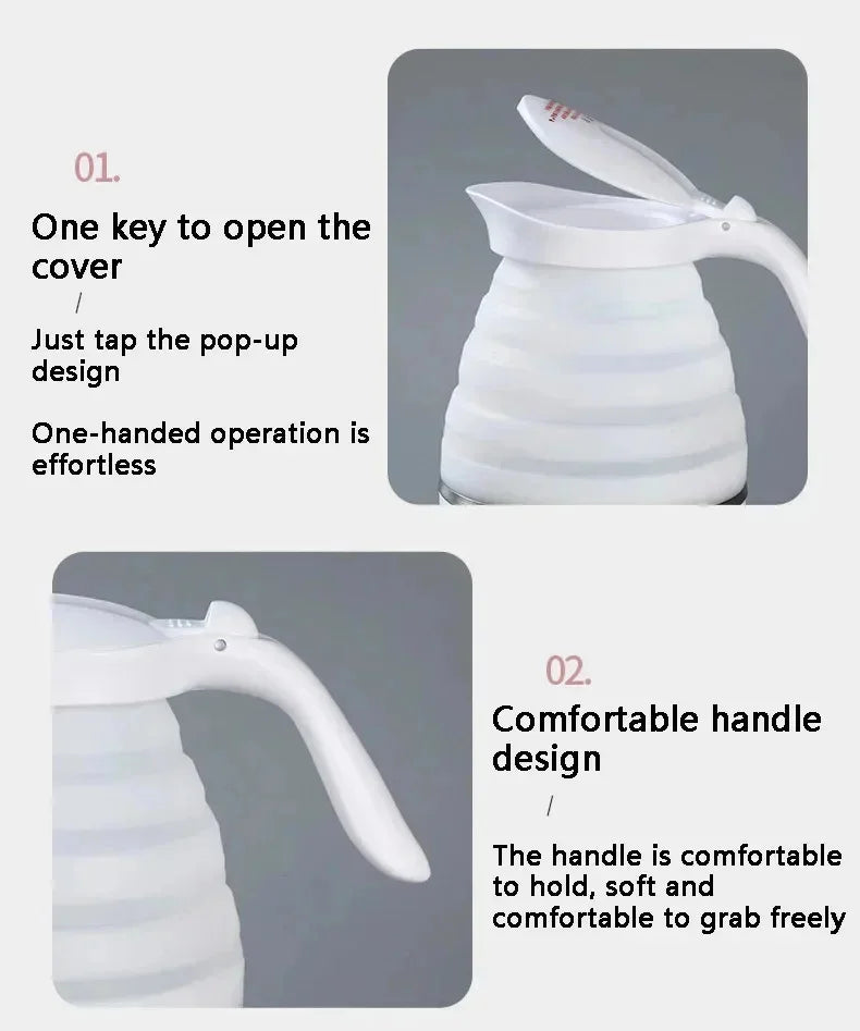 Foldable Electric Kettle – Portable Fast Boiling Travel Kettle ✅