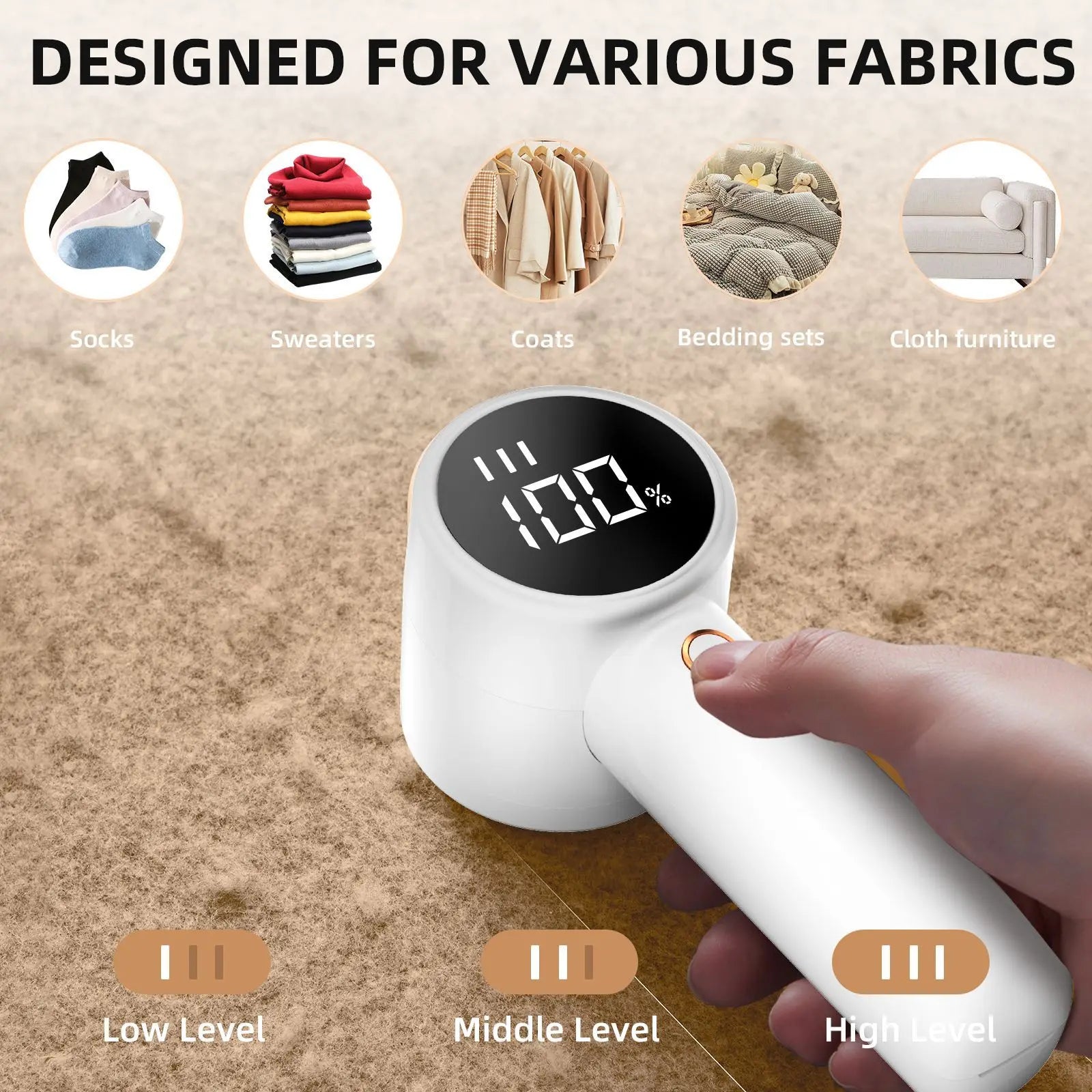 Electric Lint Remover & Fabric Shaver | USB Rechargeable Sweater & Furniture Pilling Remover for Clothes, Bedding & Sofa