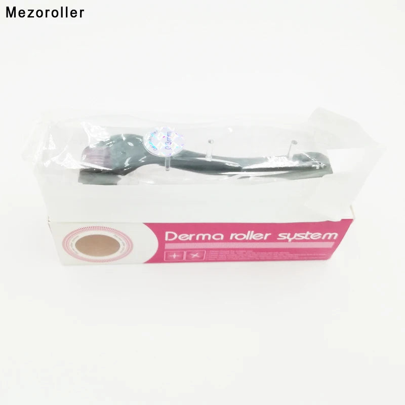 ✨ Derma Roller 0.5mm – 540 Titanium Microneedles for Face, Beard & Hair Growth | Anti-Aging, Acne Scar & Wrinkle Removal Skin Care Tool for Men & Women