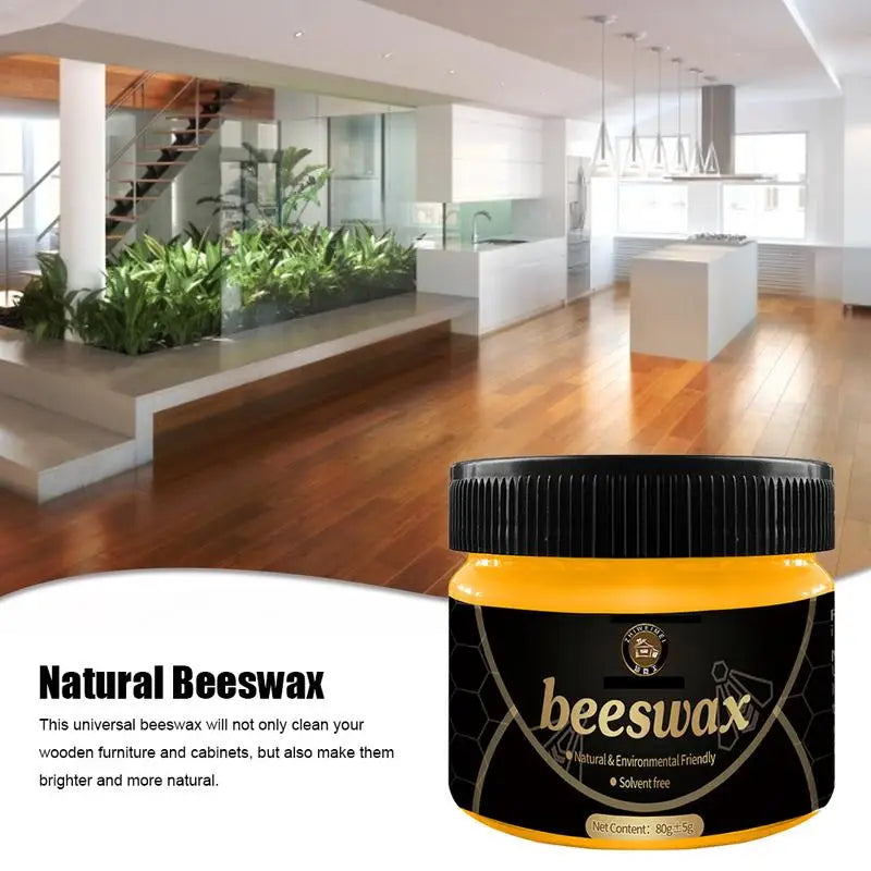 Beeswax Furniture Polish – 100% Natural Wood Wax for Cleaning, Restoring & Protecting Wooden Furniture | Eco-Friendly Wood Polish & Conditioner