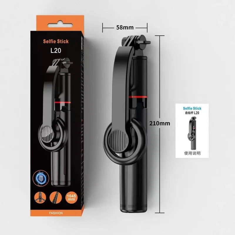 Multifunctional Selfie Stick with Tripod Stand & Bluetooth Remote – 360° Rotatable, Extendable Phone Holder