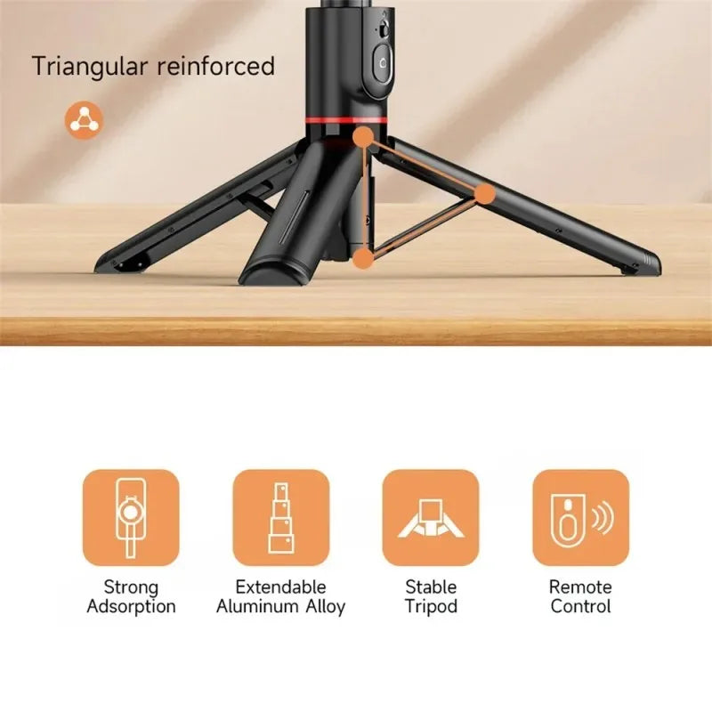 Multifunctional Selfie Stick with Tripod Stand & Bluetooth Remote – 360° Rotatable, Extendable Phone Holder