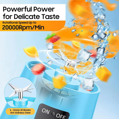 Mini Portable Blender for Shakes & Smoothies – USB Charging, On-the-Go Use