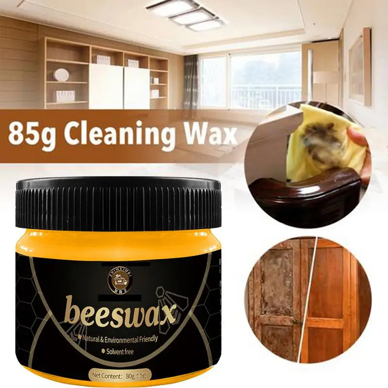 Beeswax Furniture Polish – 100% Natural Wood Wax for Cleaning, Restoring & Protecting Wooden Furniture | Eco-Friendly Wood Polish & Conditioner