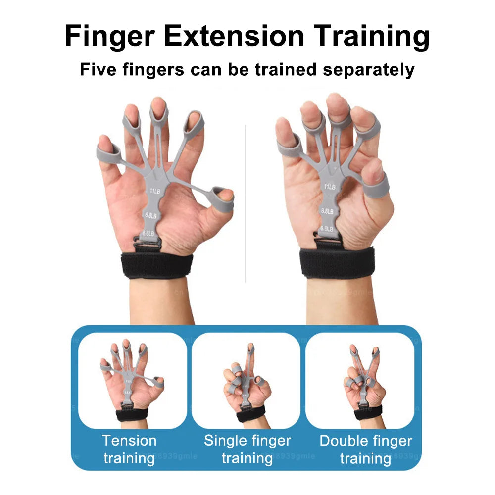 💪 Finger Gripper Strength Trainer – Hand & Finger Exerciser for Strength Training & Therapy (Multicolor, No Color Choice)